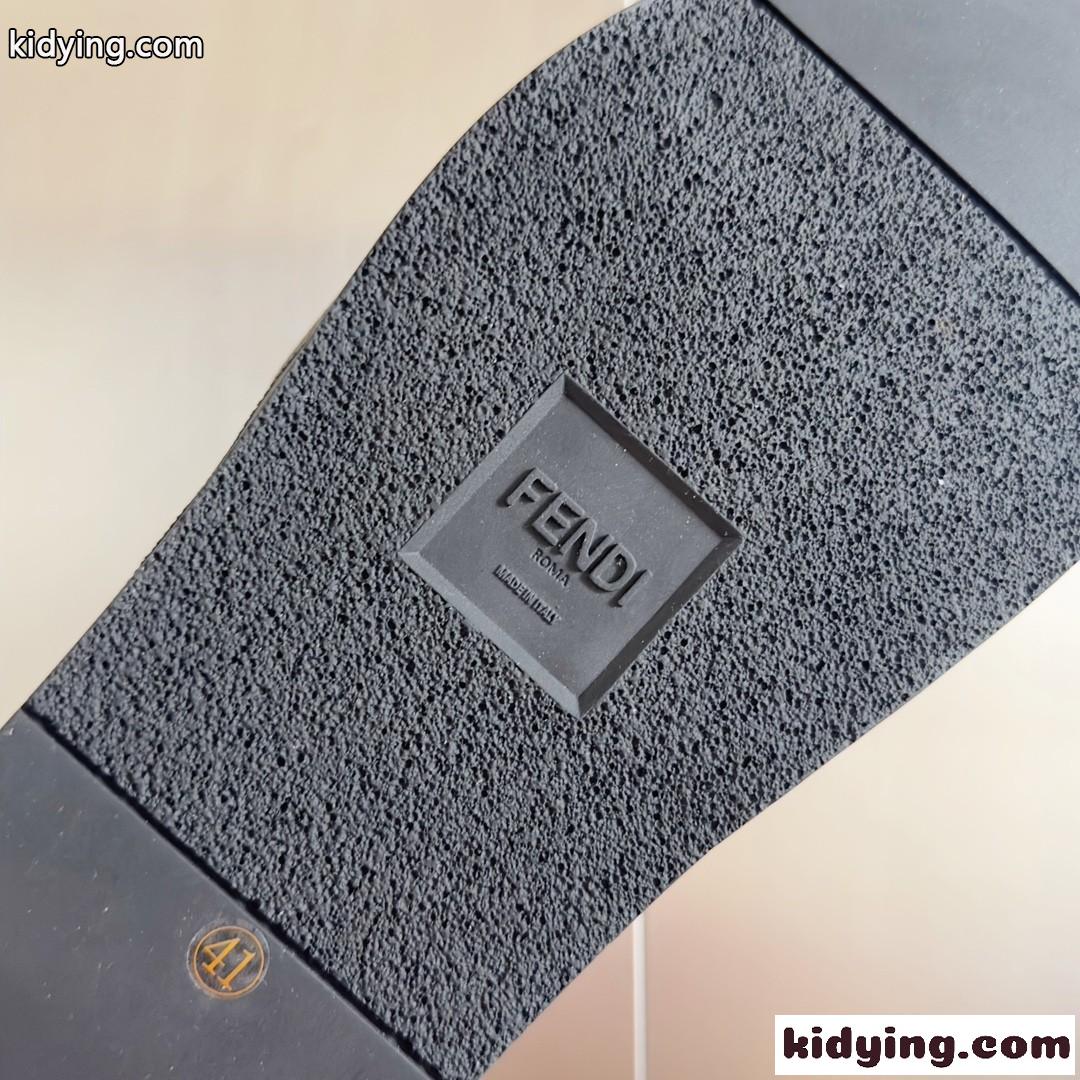 春夏 定番 FENDI ROMA スライド フェンディ サンダル スーパーコピー ブラック-3