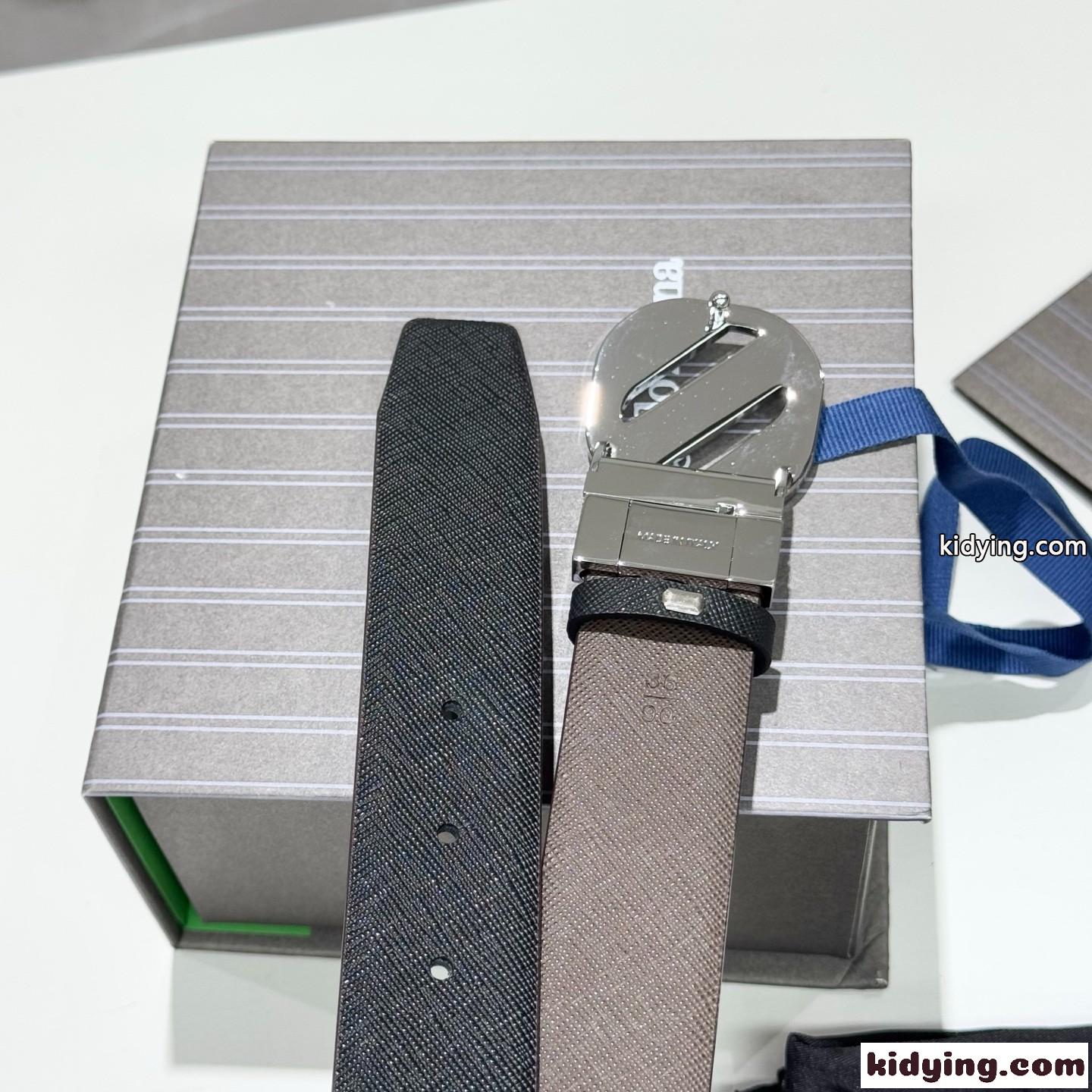 洗練された エルメネジルド・ゼニア ベルト コピー 上品 リバーシブルベルト-2