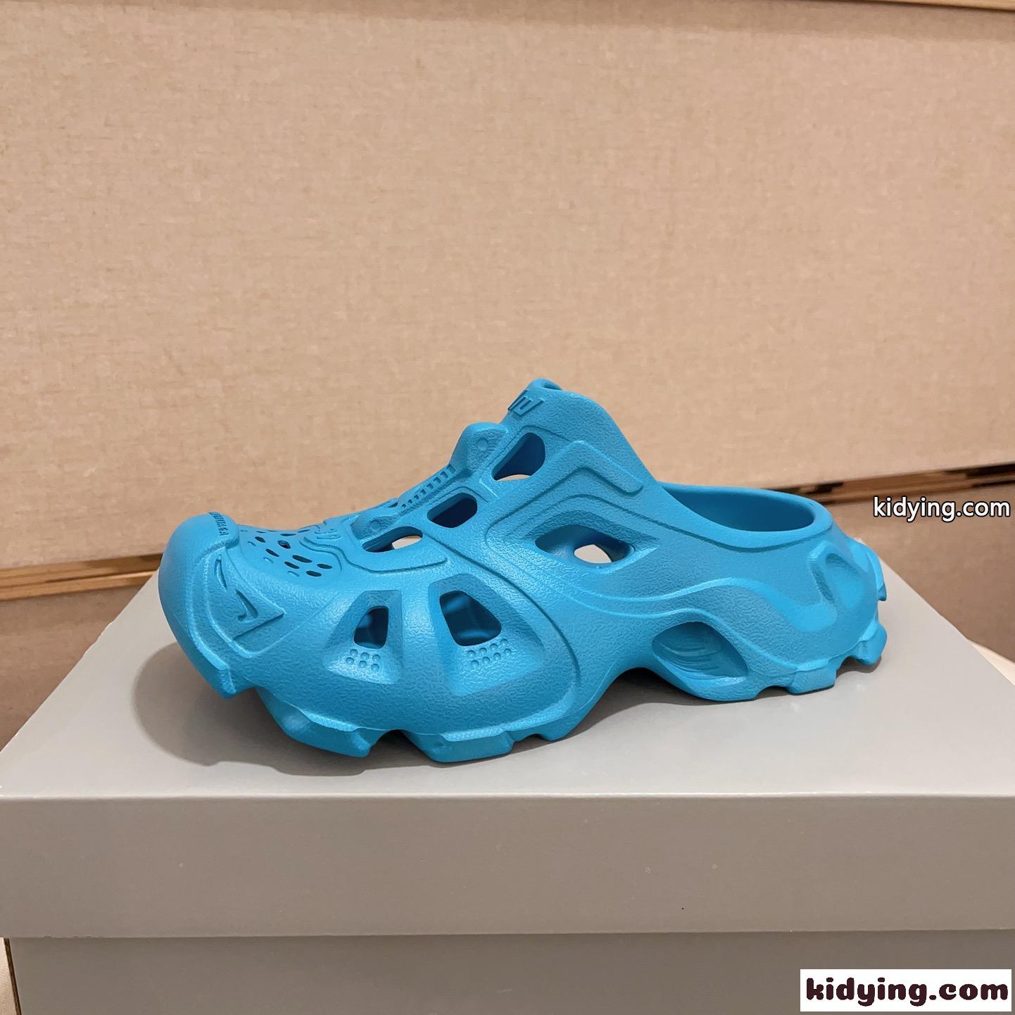 Balenciaga HD カットアウト ミュール バレンシアガ サンダル スーパーコピー ブルー-0