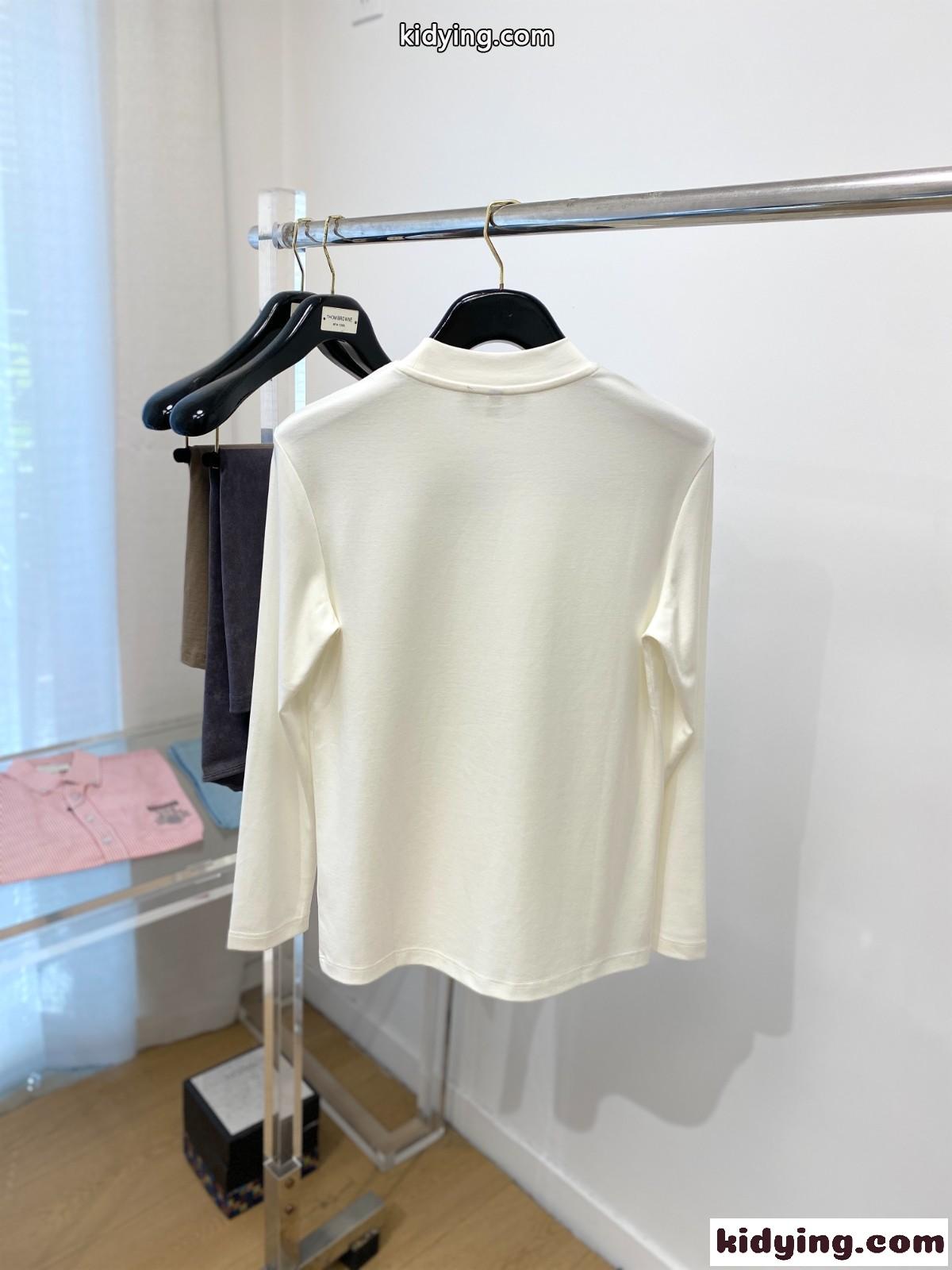アルマーニ Tシャツ コピー シンプル ロゴ入り 長袖Tシャツ ホワイト-3