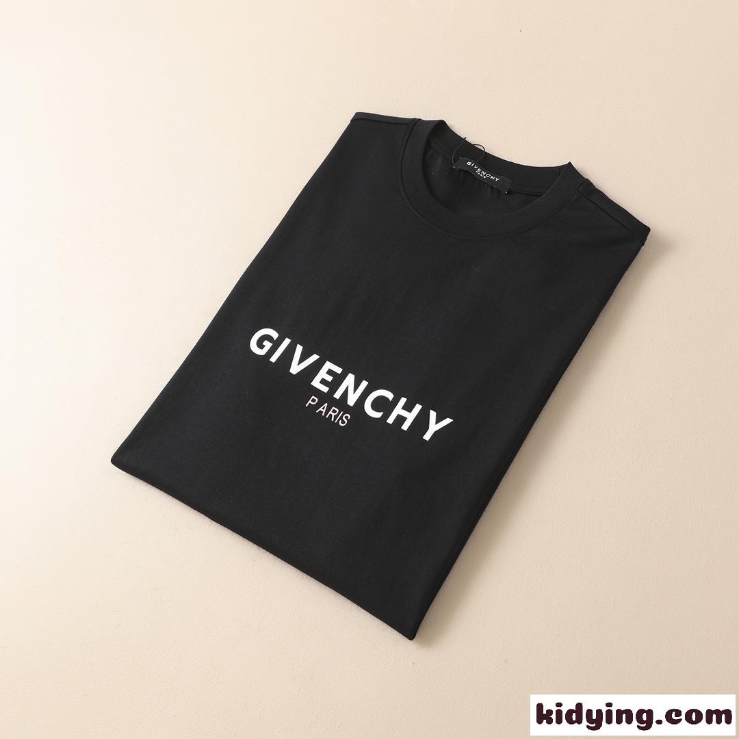 高品質 着心地いい 春夏 半袖 トップス ジバンシィ Tシャツ コピー クルーネック プリント 合わせやすい メンズ ブラック-2