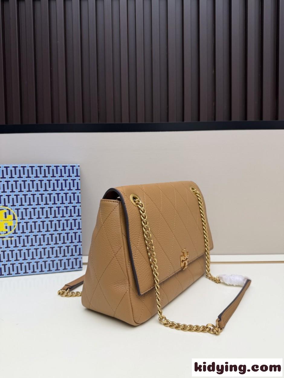 Tory Burch チャーリー キルト ショルダーバッグ トリーバーチ コピー ブラウン-1
