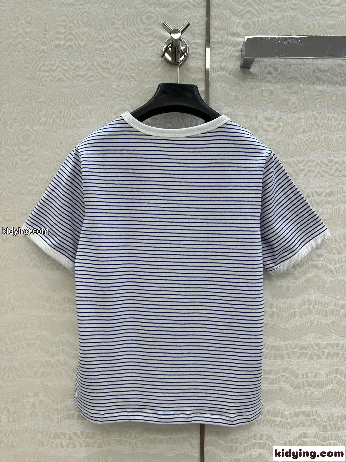 シンプル カジュアル おしゃれ 半袖Tシャツ セリーヌ Tシャツ コピー レディース-4