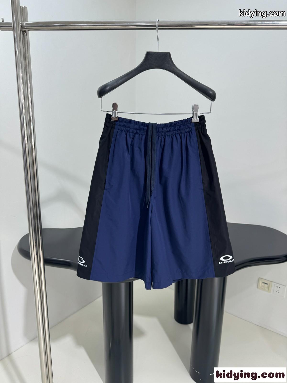 おしゃれ カジュアル ゆったり ショートパンツ バレンシアガ パンツ コピー ブルー ユニセックス-1