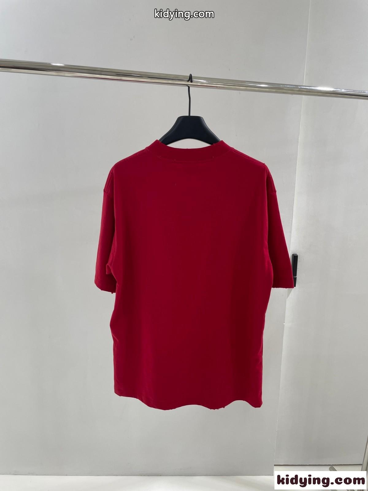 TO MY LOVE Tシャツ バレンシアガ Tシャツ コピー ユニセックス レッド-1