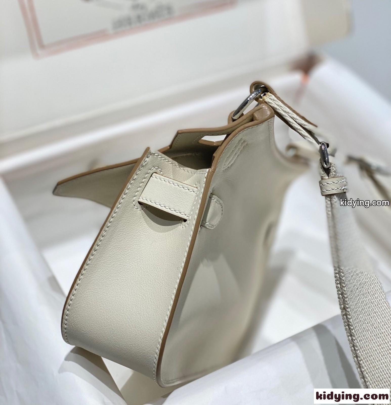 シルバー金具 エルメス ジプシエール ミニショルダーバッグ スーパーコピー ホワイト-4