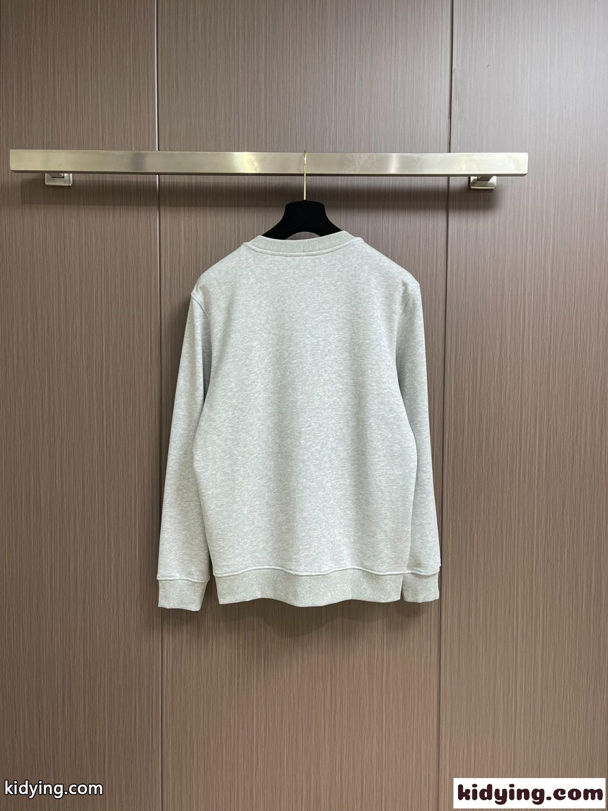 ドルチェ&ガッバーナ Tシャツ コピー コットン クルーネック スウェットシャツ グレー-1