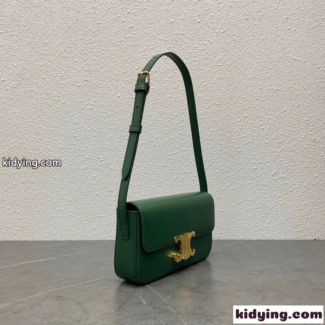 フェミニン 上品 トリオンフ ショルダーバッグ セリーヌ バッグ コピー レディース グリーン-2