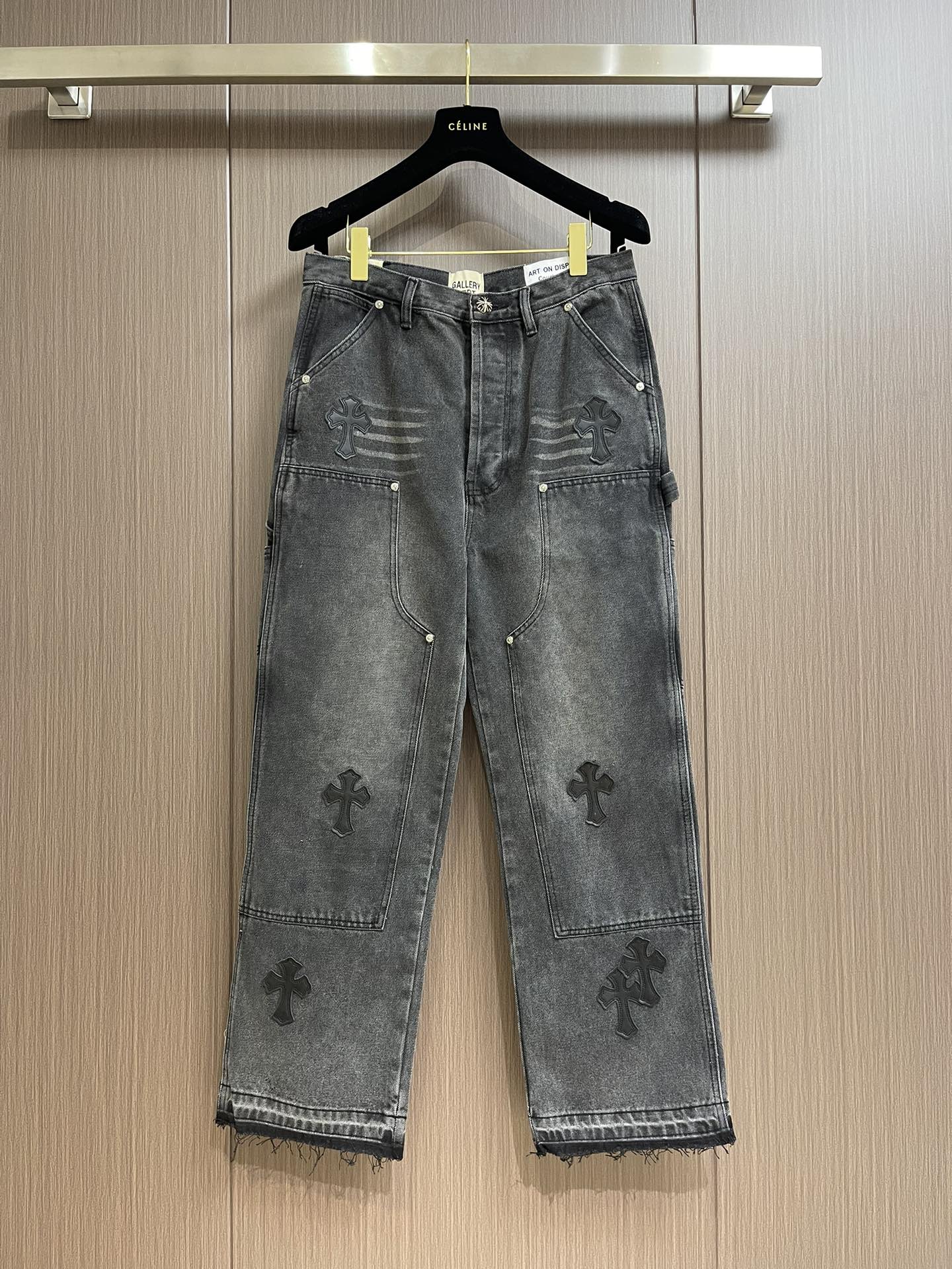 おしゃれ ゆったり 合わせやすい デニムパンツ クロムハーツ ジーンズ コピー メンズ-1