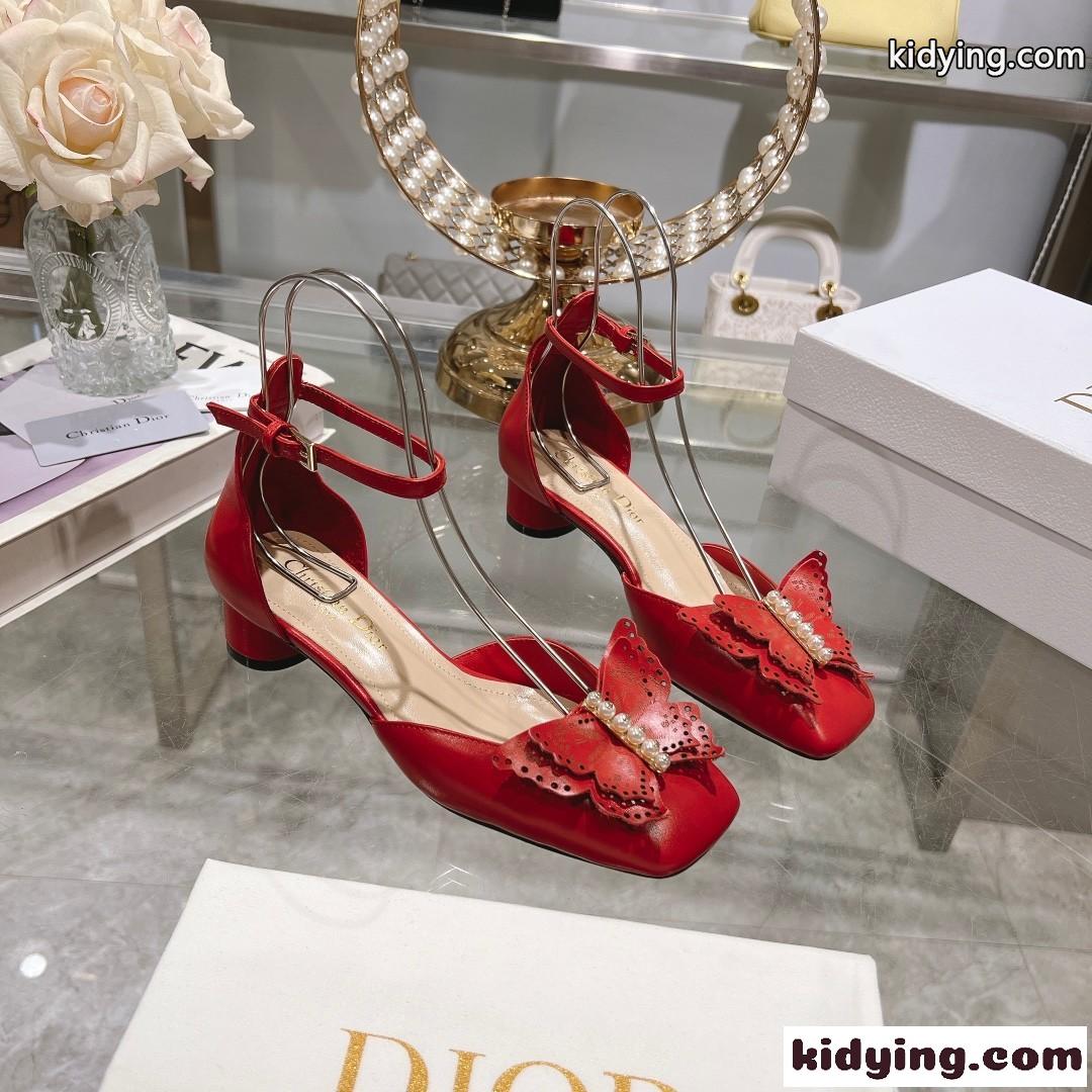 クリスチャン・ディオール パンプス コピー エレガント Dior Tale パンプス レッド-0