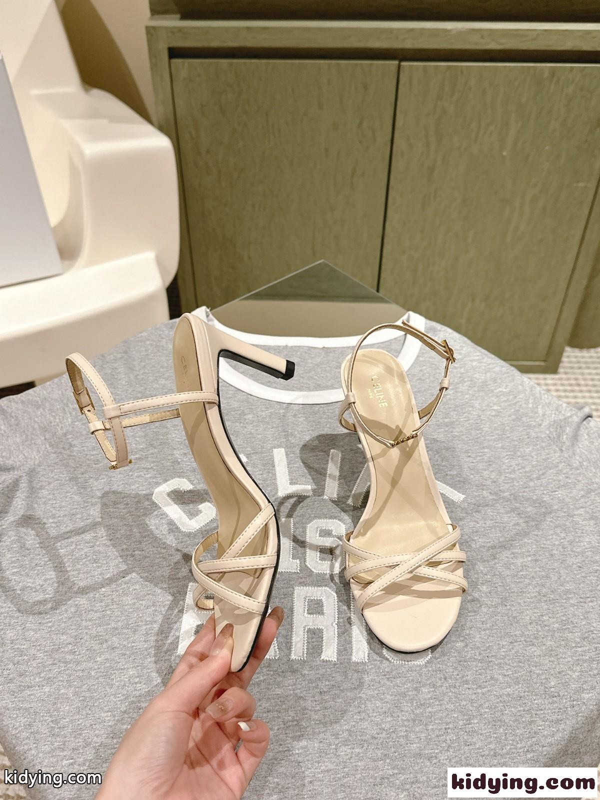 CELINE ソワール サンダル セリーヌ サンダル コピー ハイヒール ホワイト-2