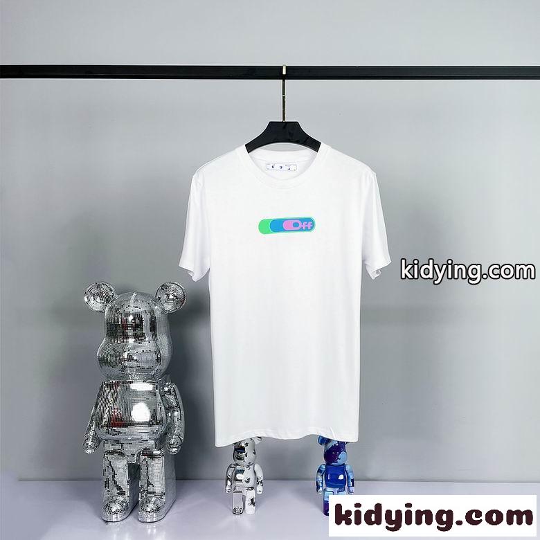 合わせやすい 半袖 春夏 トップス ロゴ クルーネック シンプル プリント オフホワイト tシャツ コピー おしゃれ-0