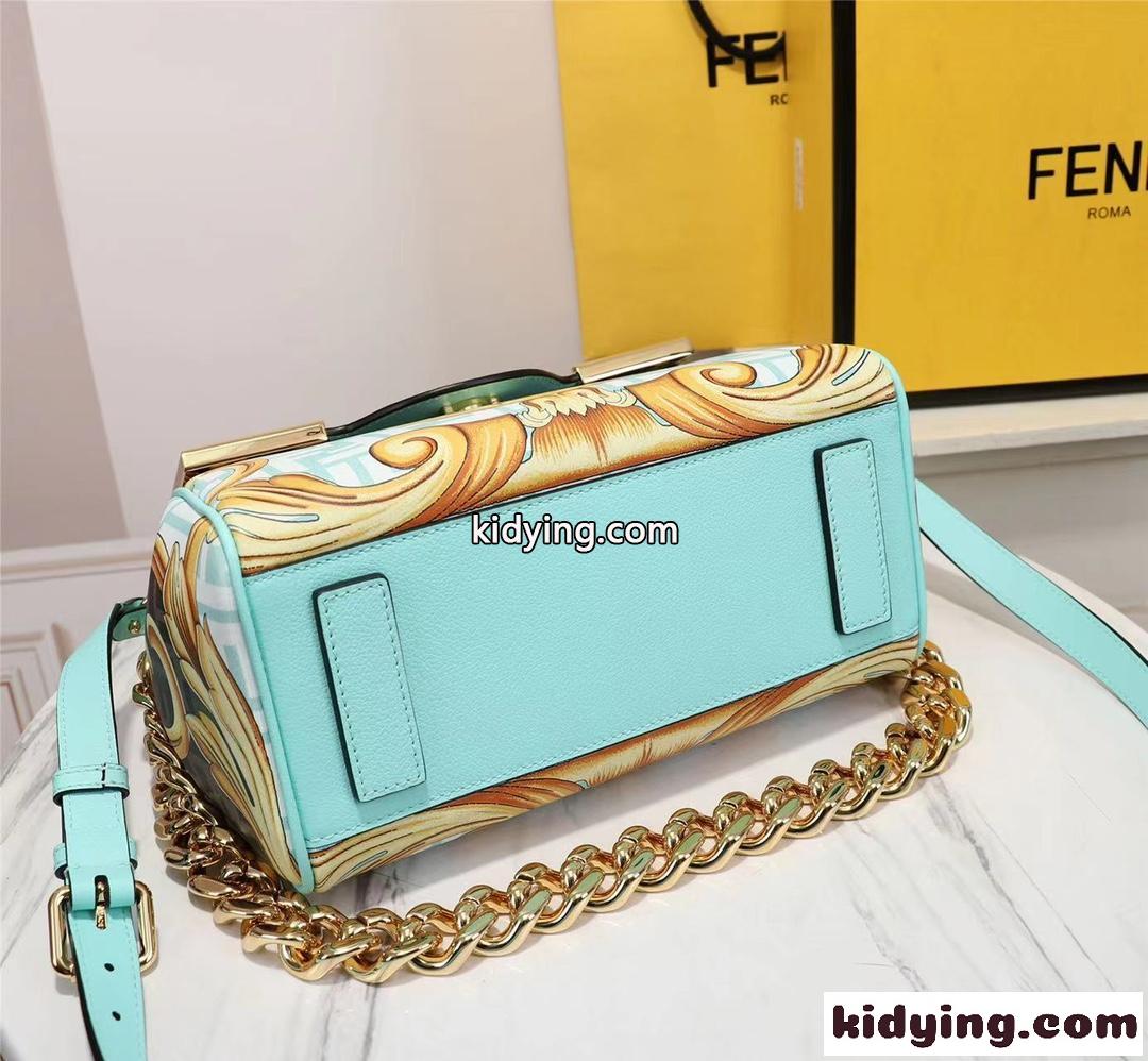 VERSACE×FENDI フェンディ バッグ 人気 コピー レディース ミディアム ハンドバッグ-2