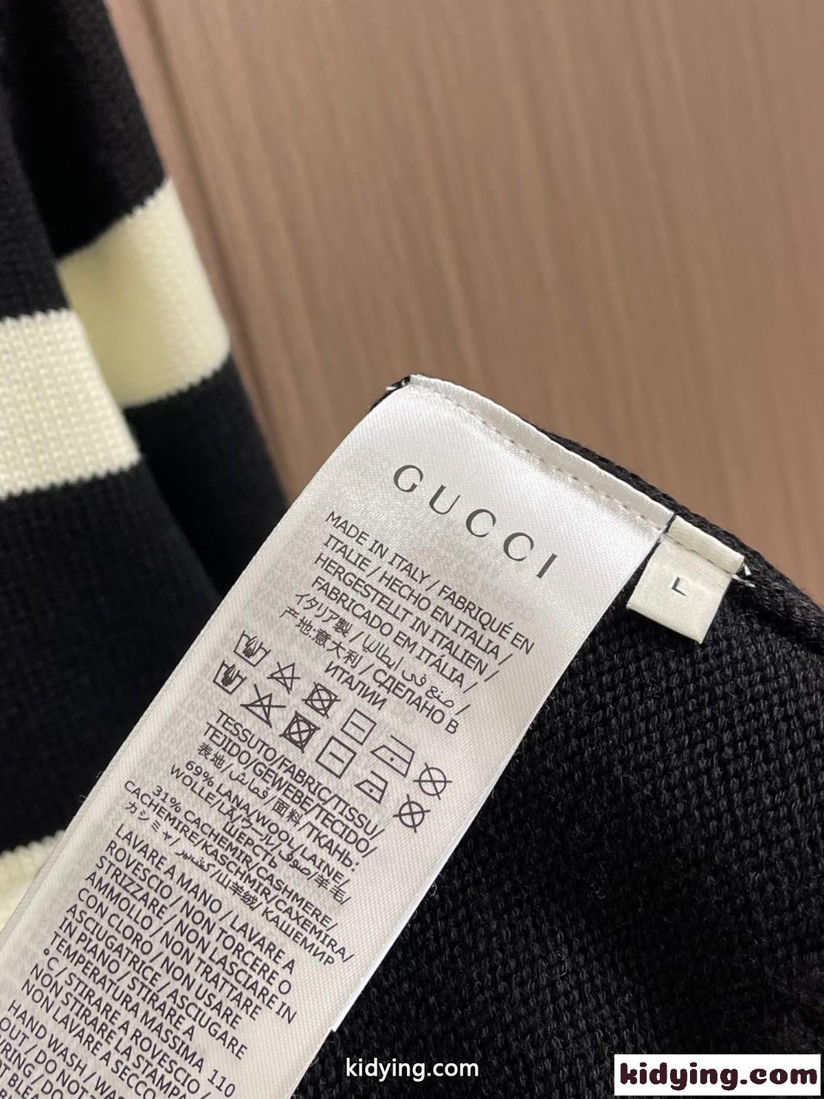 おしゃれ ウール＆カシミヤ ゆったり グッチ セーター コピー ブラック-3