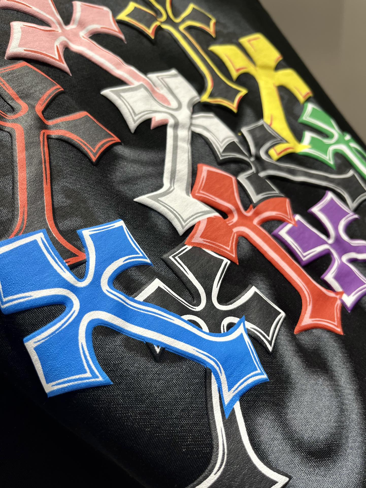 クロムハーツ Tシャツ コピー シンプル おしゃれ クルーネック ロゴ 長袖Tシャツ-4