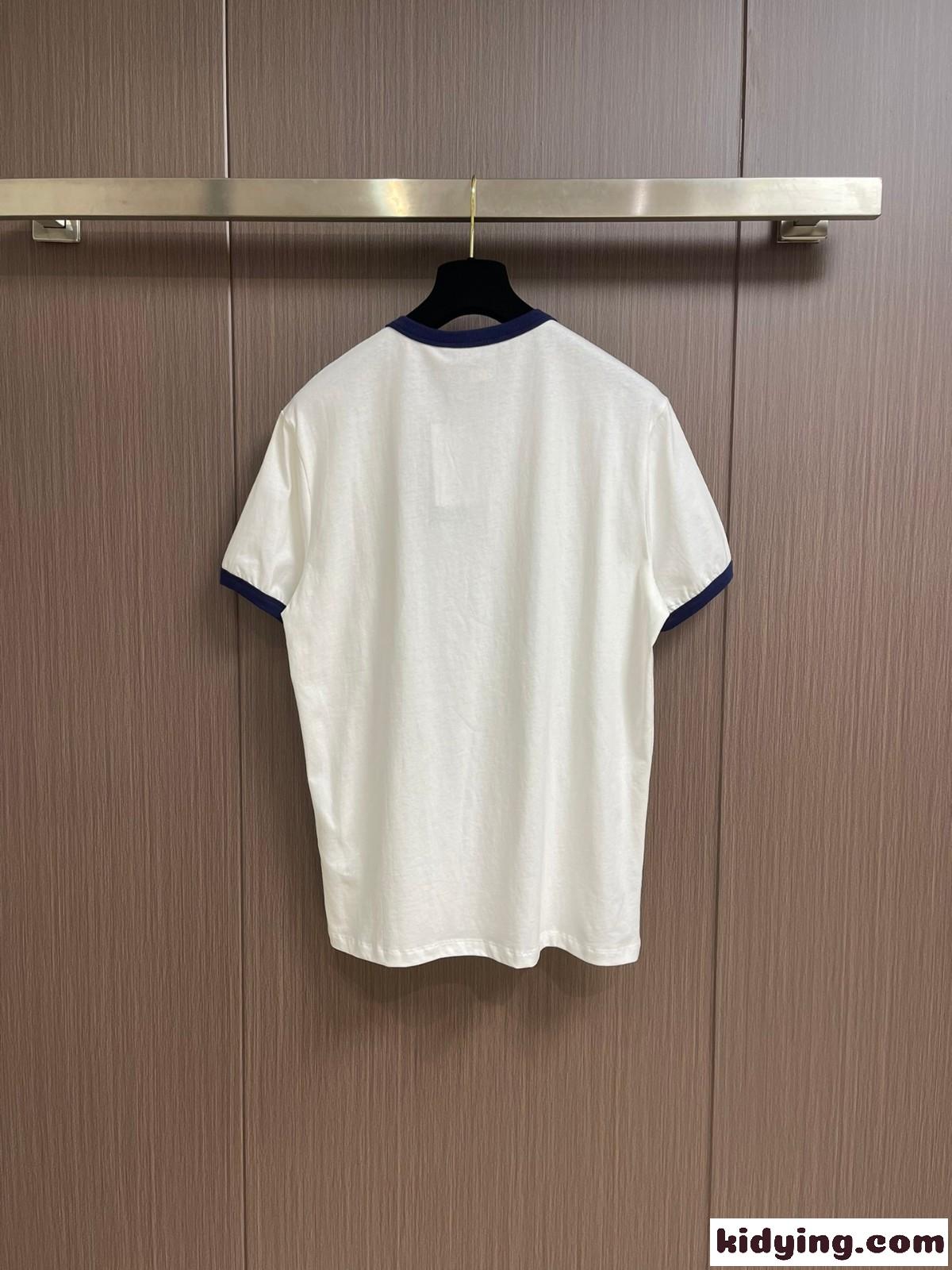 カジュアル シンプル クルーネック 半袖Tシャツ グッチ Tシャツ コピー ホワイト-1