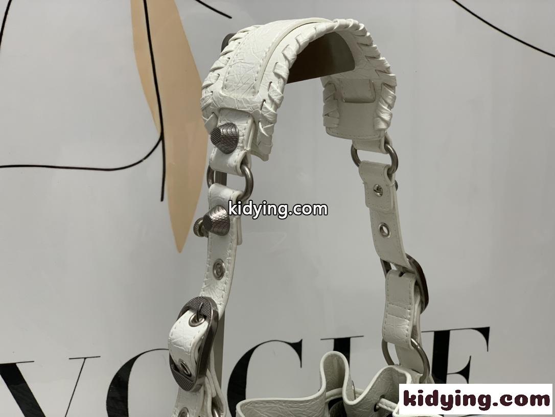 人気 ハート LE CAGOLE XS バケットバッグ バレンシアガ バック コピー ショルダーバッグ ホワイト-3