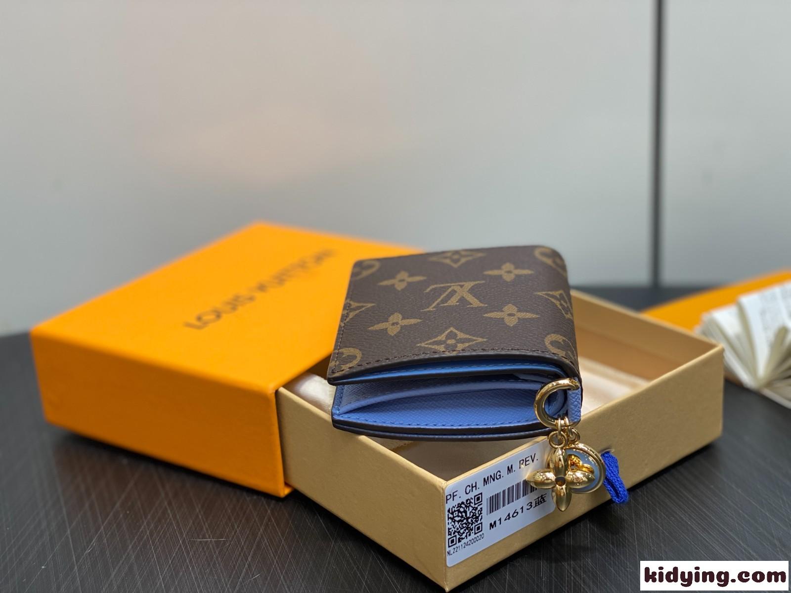 M14613 ウォレット・LV チャーム ルイヴィトン スーパーコピー 二つ折り財布-0