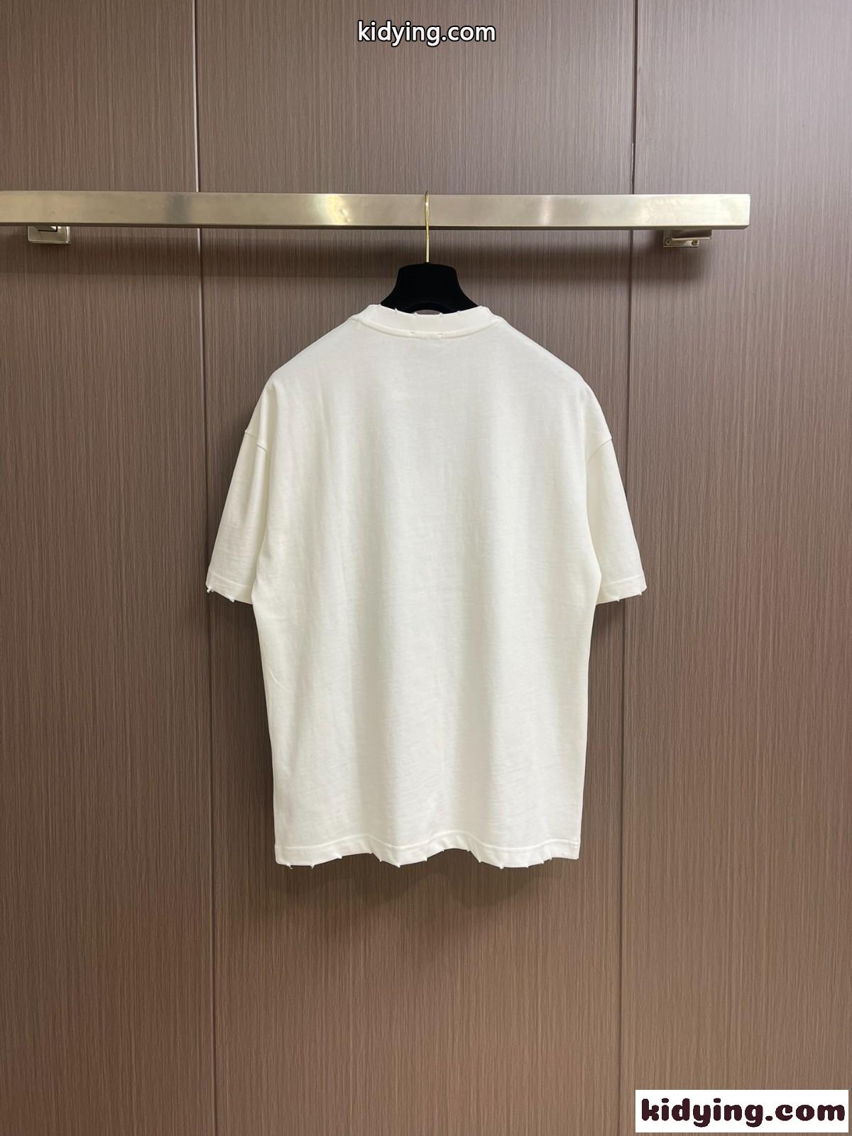 バレンシアガ Tシャツ コピー 定番 カジュアル プリント入り 半袖Tシャツ-1