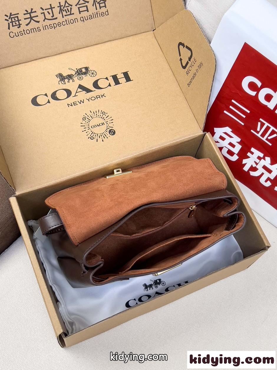 コーチ バッグ スーパーコピー 上品 クラシック レザー フラップ ハンドバッグ-4