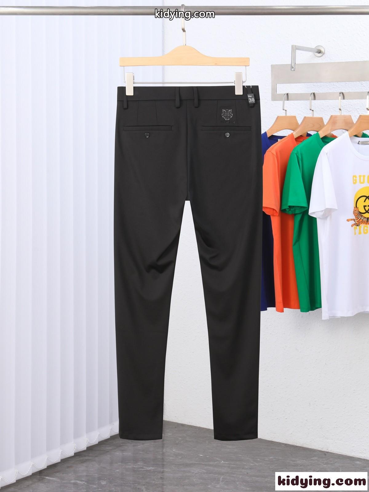 クラシック 上品 高級感 ビジネス カジュアル ケンゾー スラックス コピー おしゃれ 快適-2