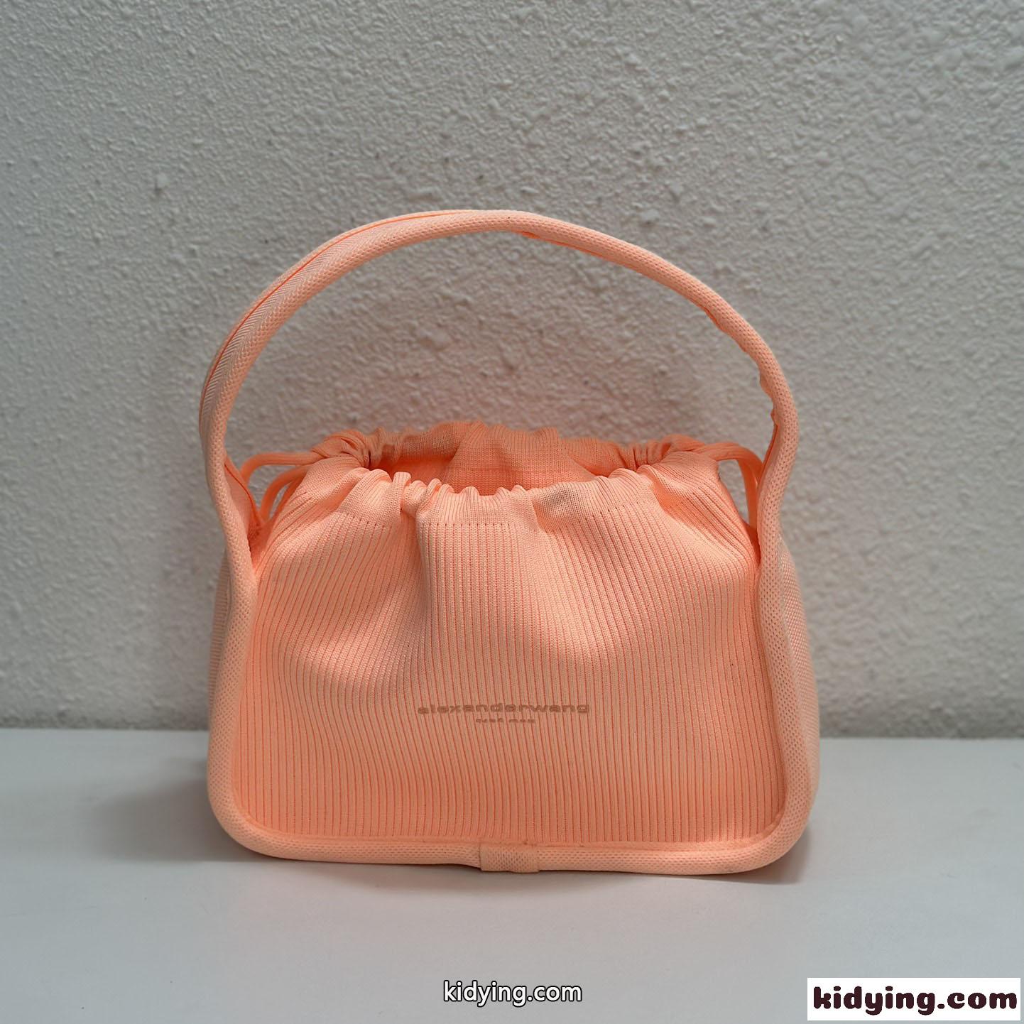 Alexander Wang Ryan スモール リブニット ハンドバッグ アレキサンダーワング バッグ コピー ピンク-1