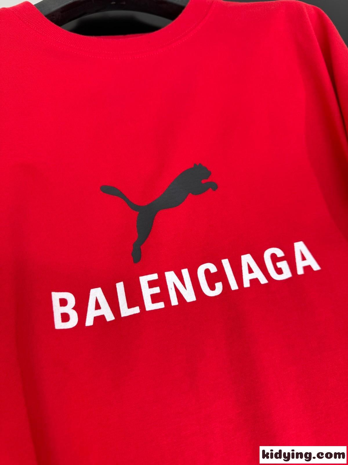 BALENCIAGA×Puma オーバーサイズTシャツ スーパーコピー レッド-4