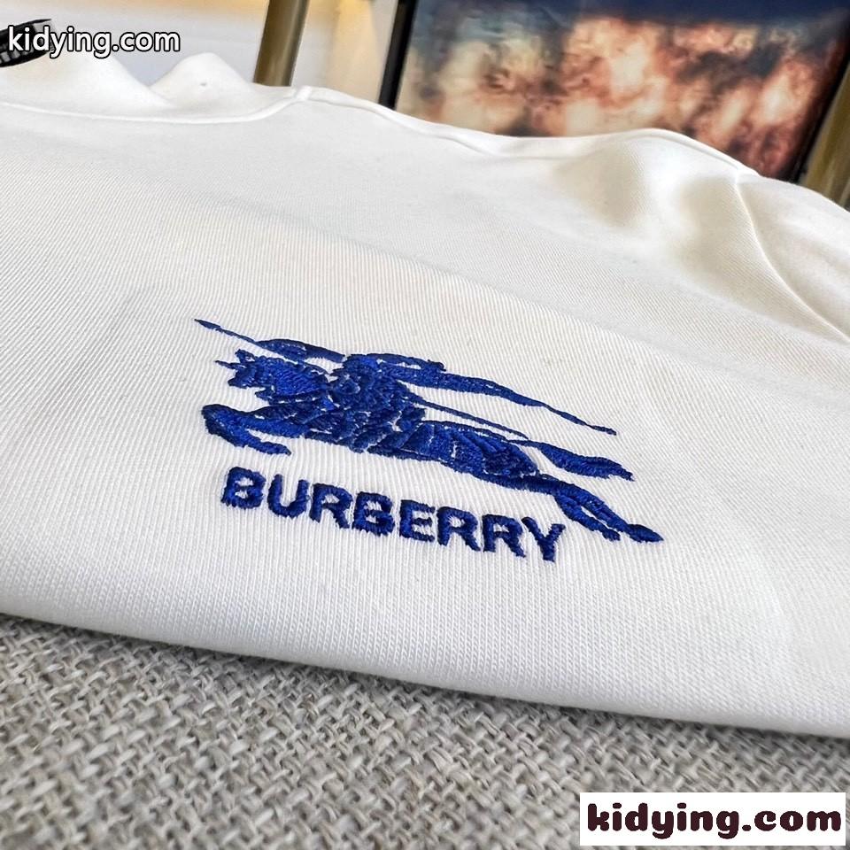 バーバリー Tシャツ 偽物 シンプル 合わせやすい 秋冬 メンズ 長袖Tシャツ ホワイト-2