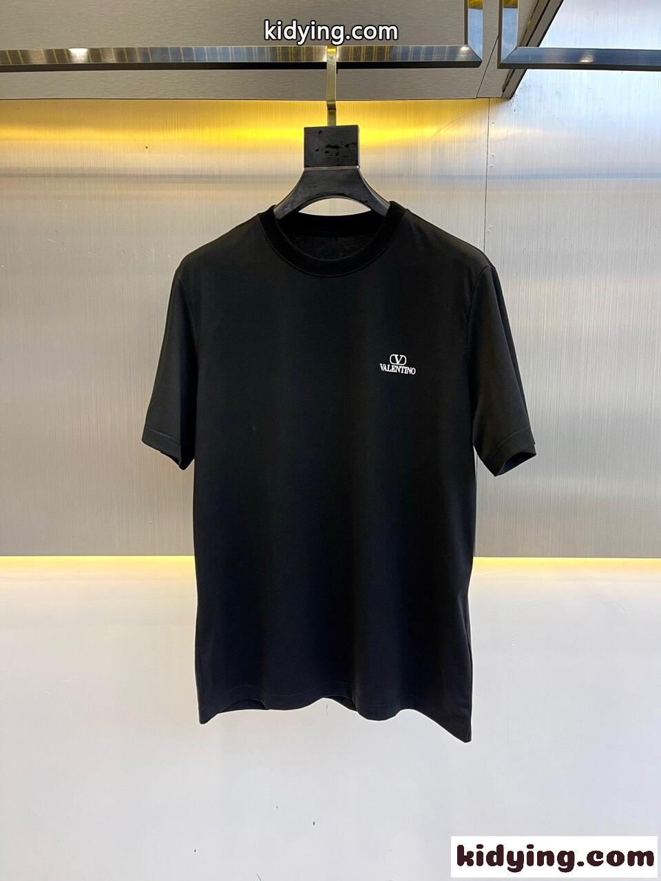 洗練された ロゴプリント コットン 半袖Tシャツ ヴァレンティノ Tシャツ コピー メンズ-0