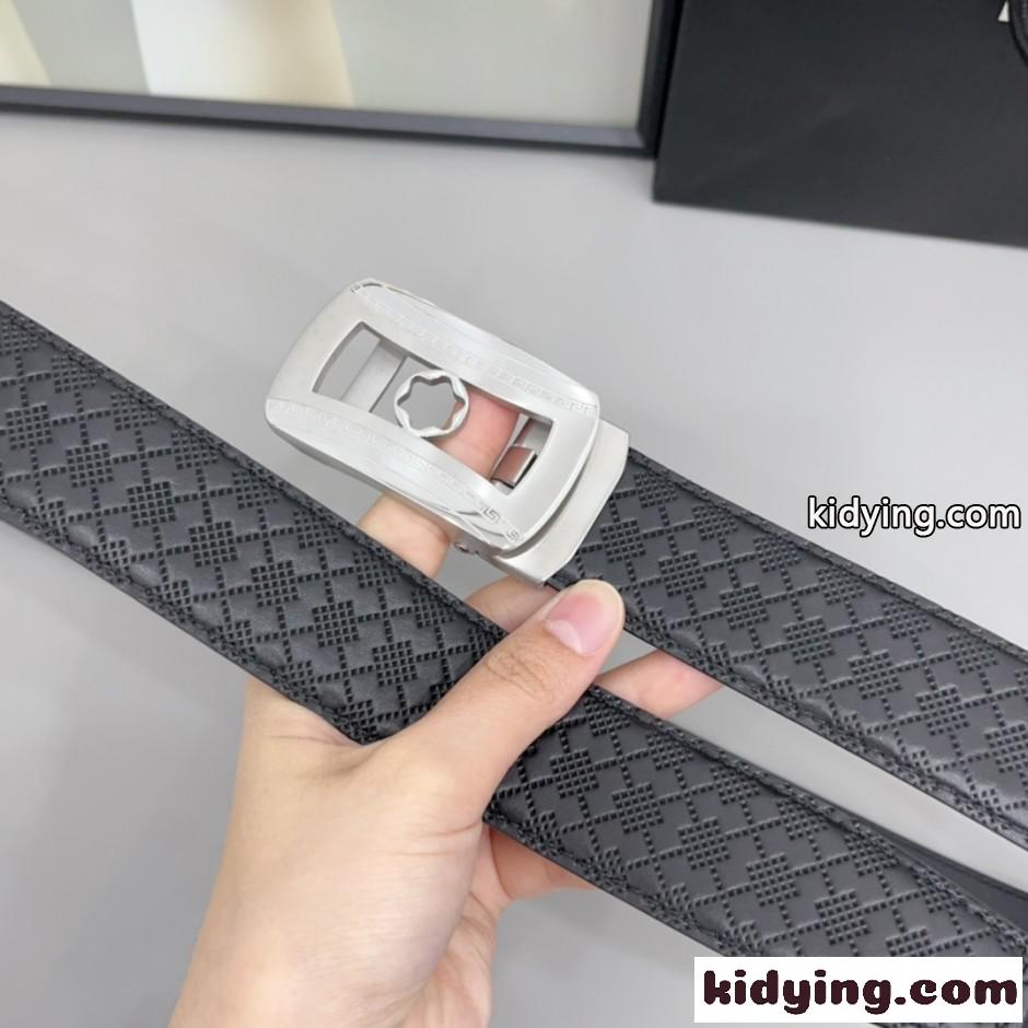 モンブラン ベルト 偽物 シンプル 合わせやすい レザーベルト スタイリッシュ-4