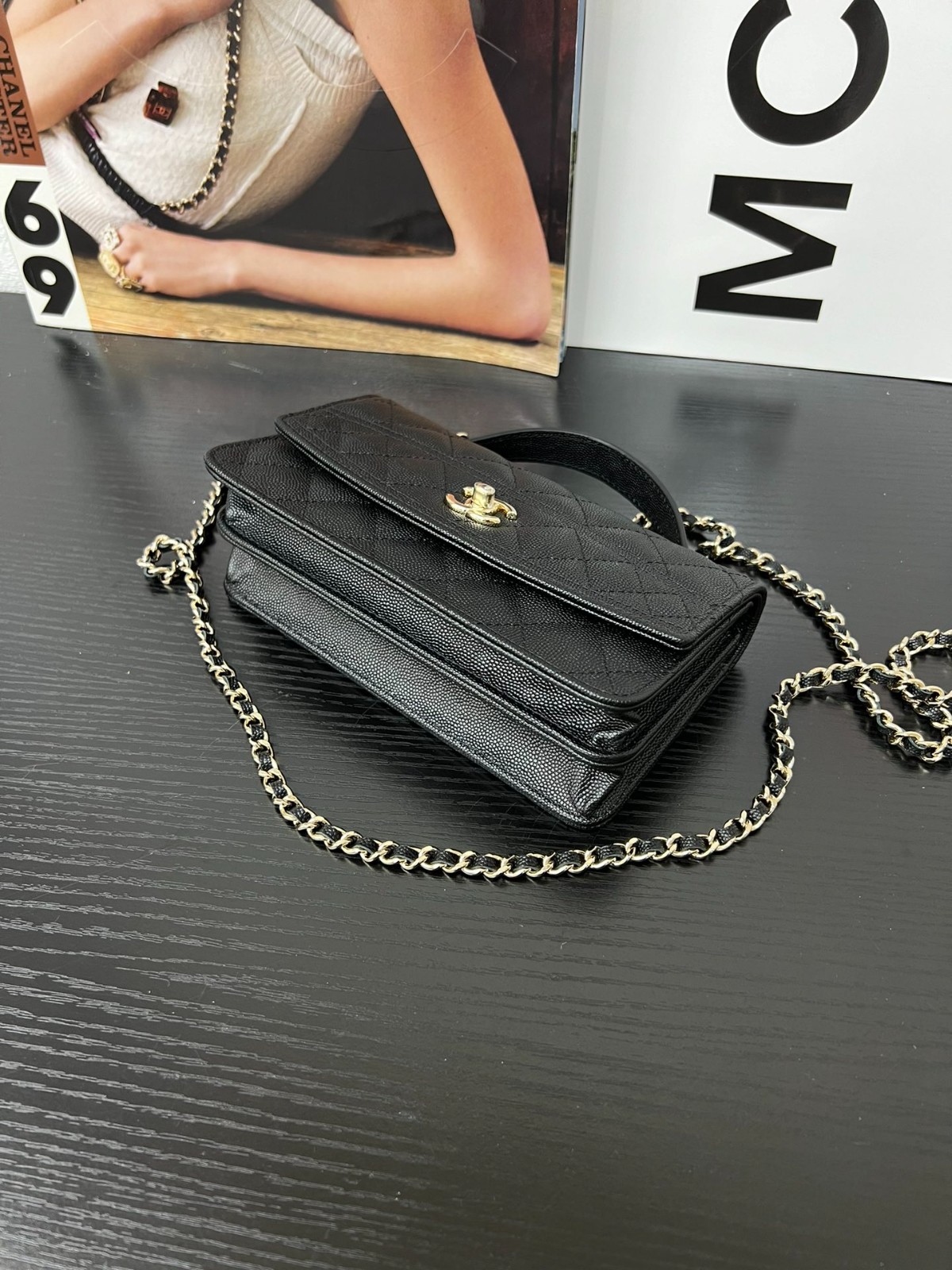 AP4402 Ｎ級品 シャネル 25c ショルダーバッグ スーパーコピー ブラック-4