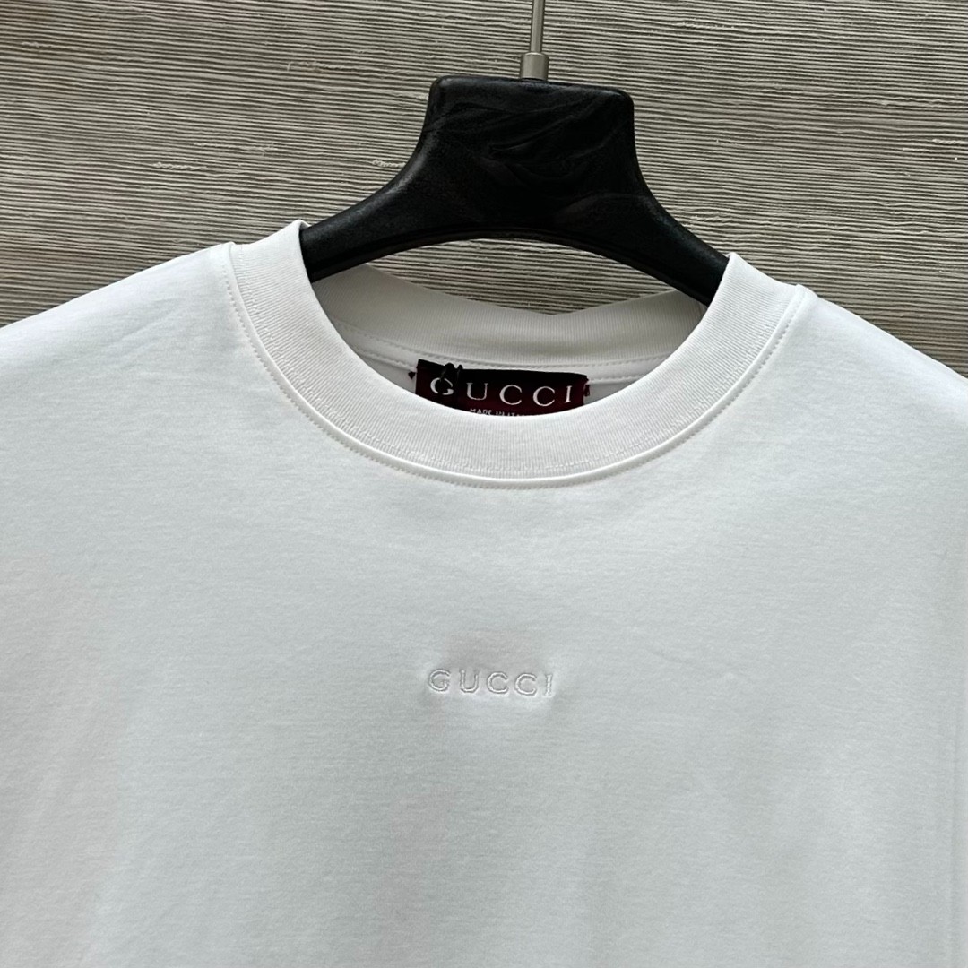 おしゃれ レイヤード風 半袖Tシャツ グッチ Tシャツ コピー コットン トップス-1