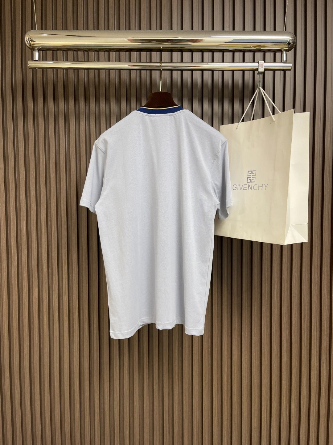 カジュアル おしゃれ 半袖Tシャツ バーバリー Tシャツ コピー クルーネック ライトブルー-1