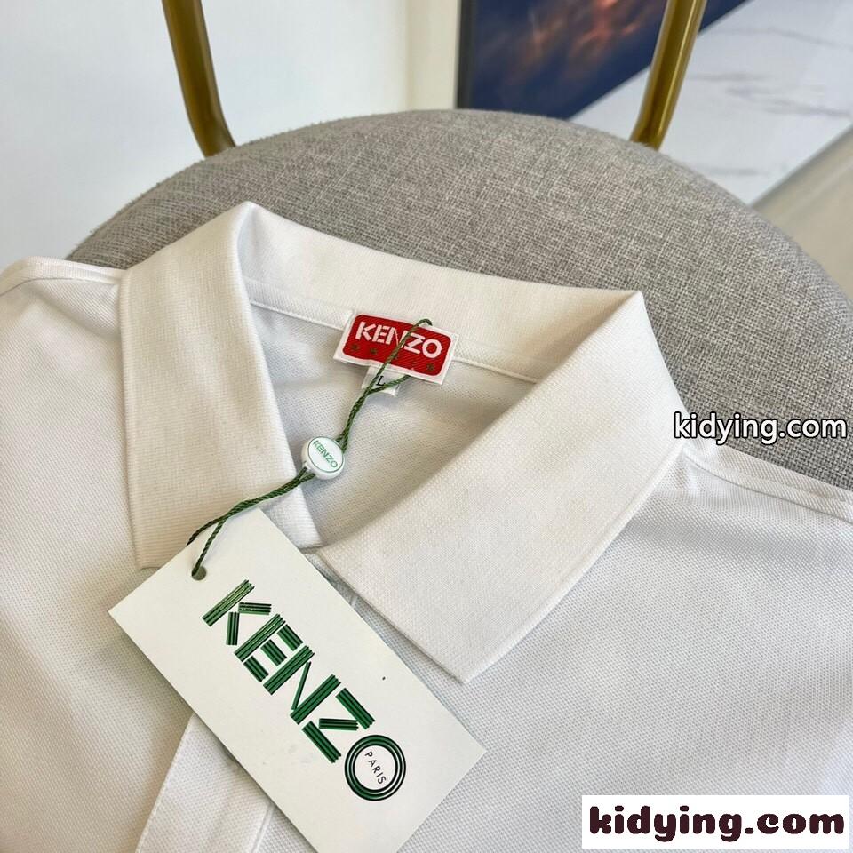 洗練された 上品 半袖 コットンピケ ポロシャツ ケンゾー Tシャツ コピー メンズ ファッション-2