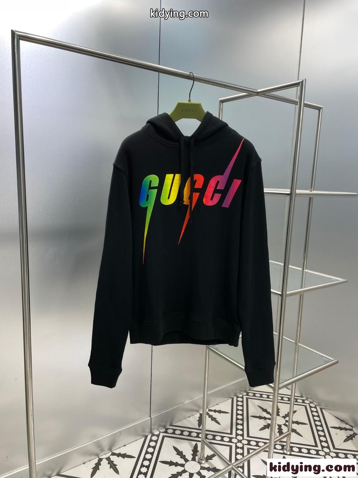 GUCCI ブレード プリント コットン スウェットシャツ コピー フーディー パーカー-0