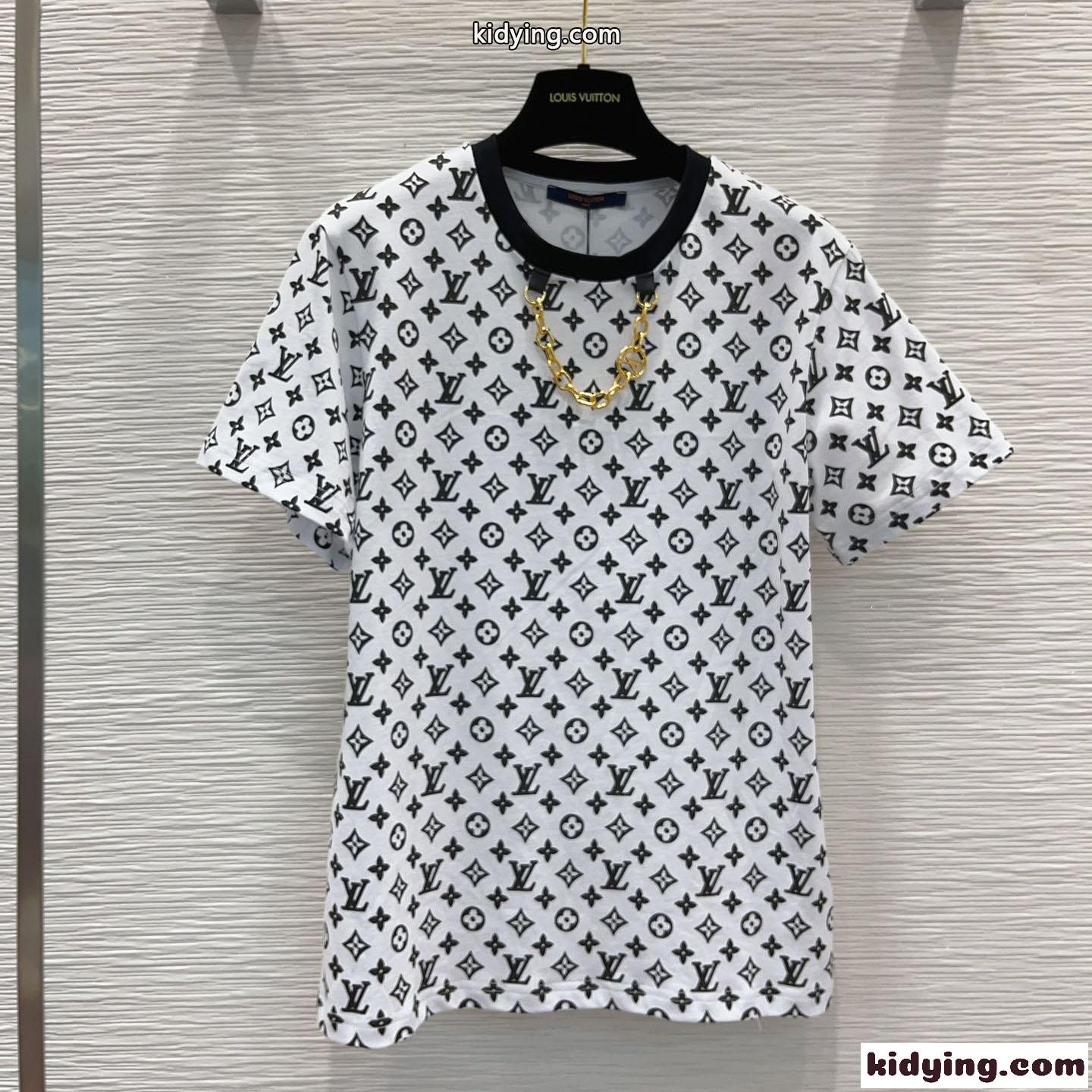 定番 人気 3DモノグラムTシャツ ルイヴィトン Tシャツ コピー 半袖 コットン-0