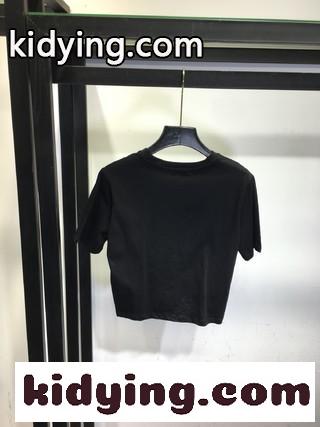 おしゃれ 人気 ロゴ プリント セーフティーピン ヴェルサーチェ 半袖Tシャツ コピー レディース 春夏 トップス-1
