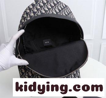 Diorディオ男性OBLIQUE両肩バックパック ディオール バッグ 真贋コピー 外側糊面Diorマーク 内部にDiorマークを印刷する-4