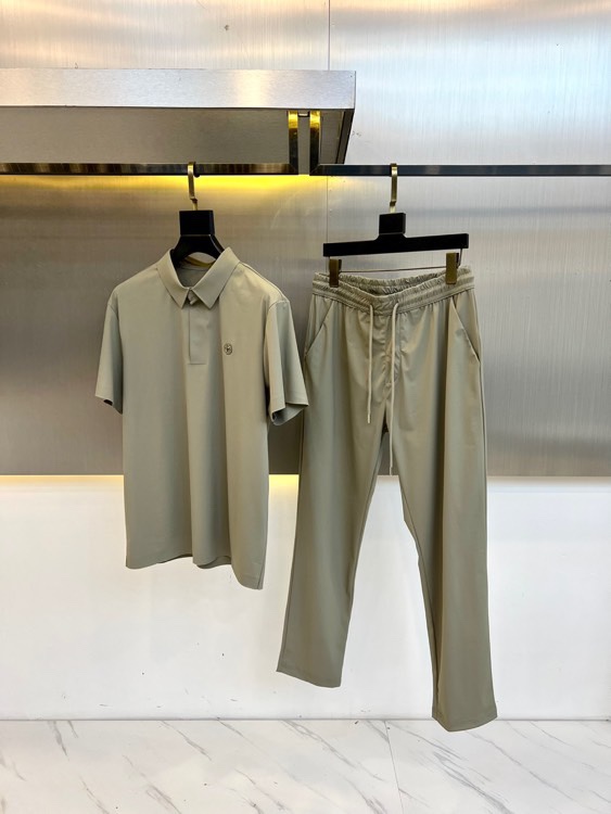 上品 カジュアル 上下セット エルメネジルド・ゼニア セットアップ コピー グリーン-0