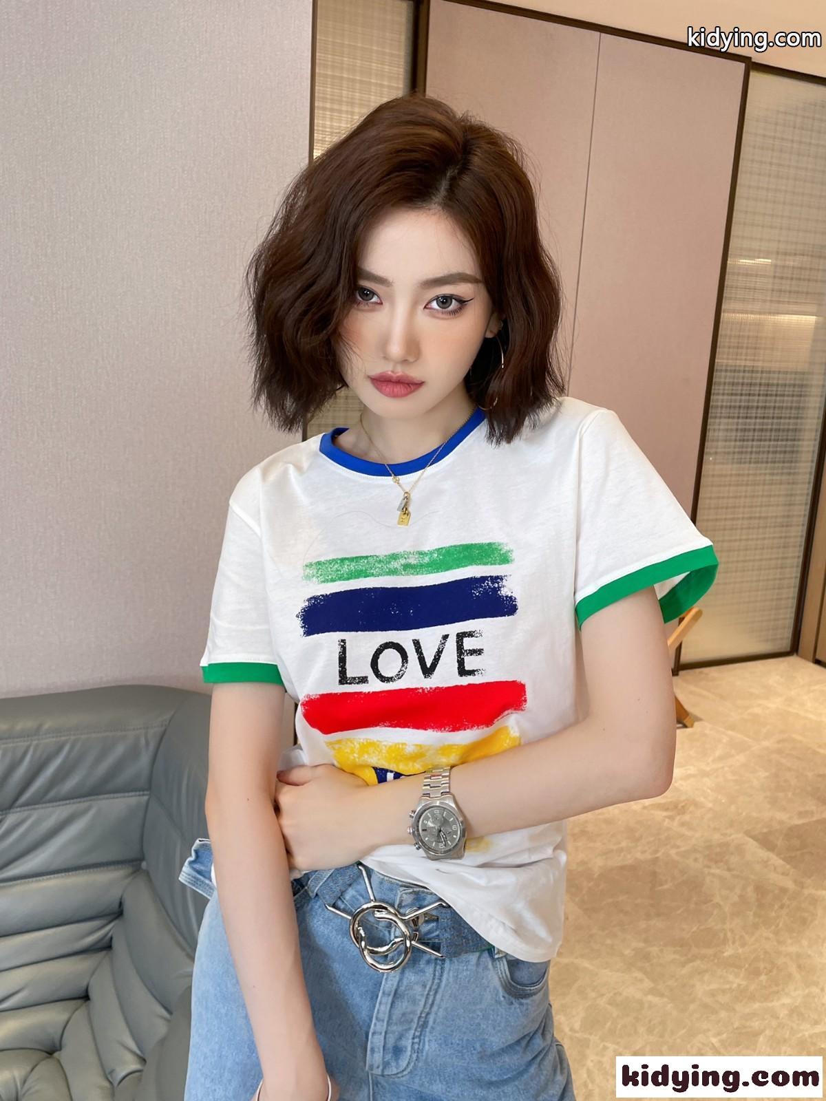 レトロ おしゃれ プリント カジュアル イヴ・サンローラン 半袖Tシャツ コピー クルーネック トップス レディース-4