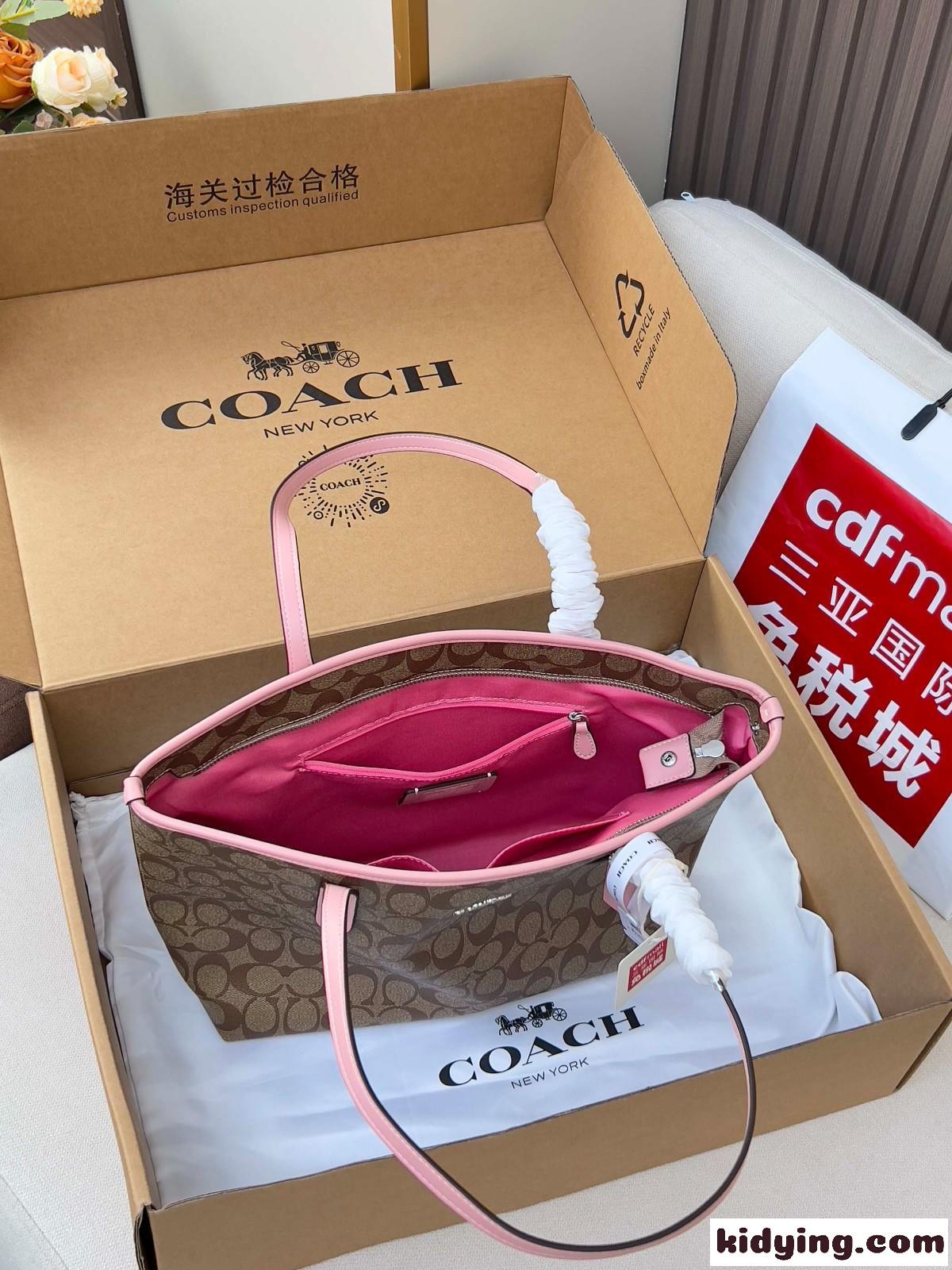 定番 人気 コーチ バッグ スーパーコピー シグネチャー柄 トートバッグ-3
