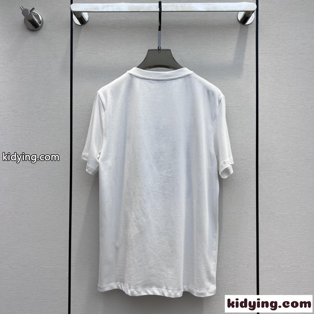 アナグラム ピクセレイテッド コットン 半袖Tシャツ ロエベ Tシャツ コピー ユニセックス-1