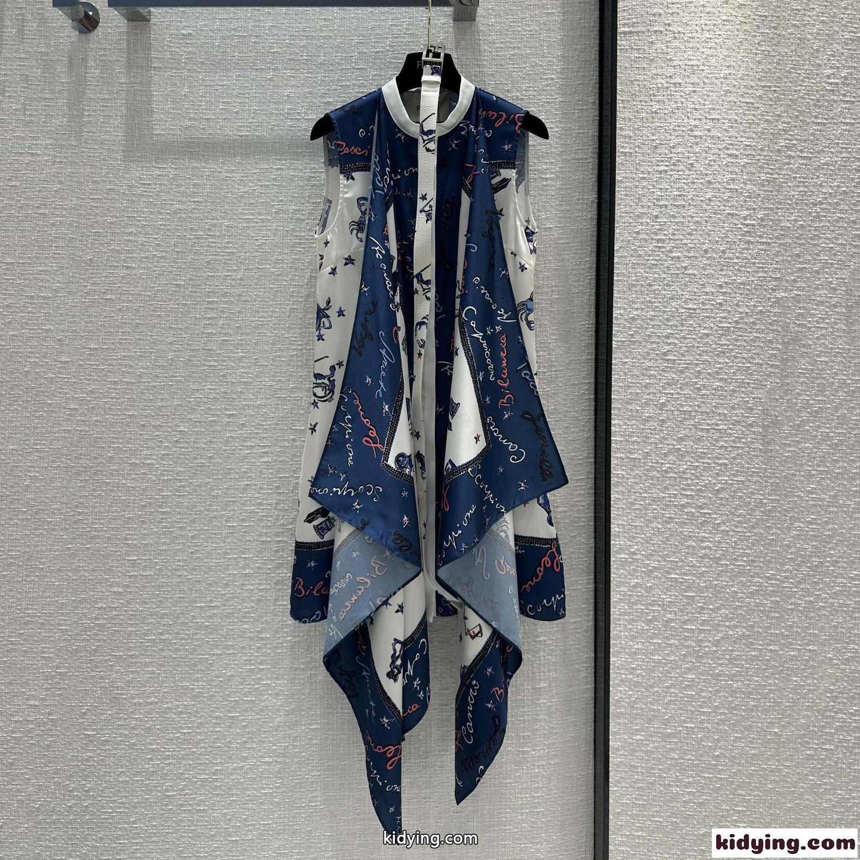上品 エレガント シルクドレス フェンディ ワンピース コピー レディース-2