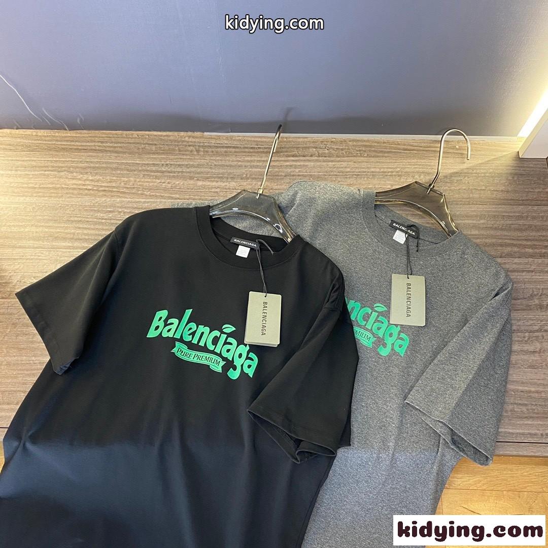 定番 プリント お洒落 クルーネック バレンシアガ 半袖tシャツ コピー 快適 2色 メンズ ファッション トップス-0
