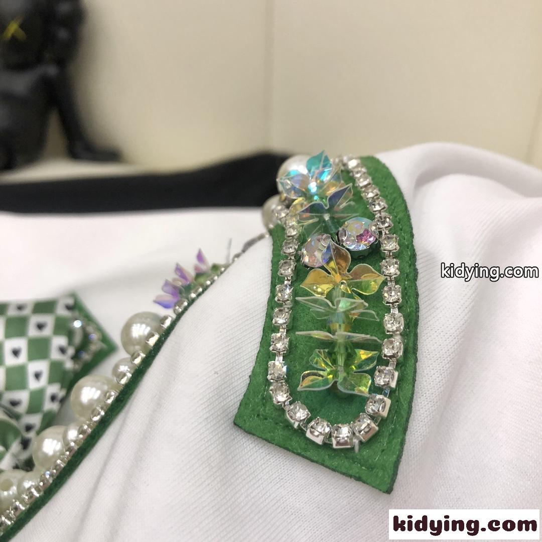 シャネル tシャツ コピー 半袖 トップス レディース 可愛い ロゴ リボン クールネック カジュアル 可愛い 春夏 定番-3