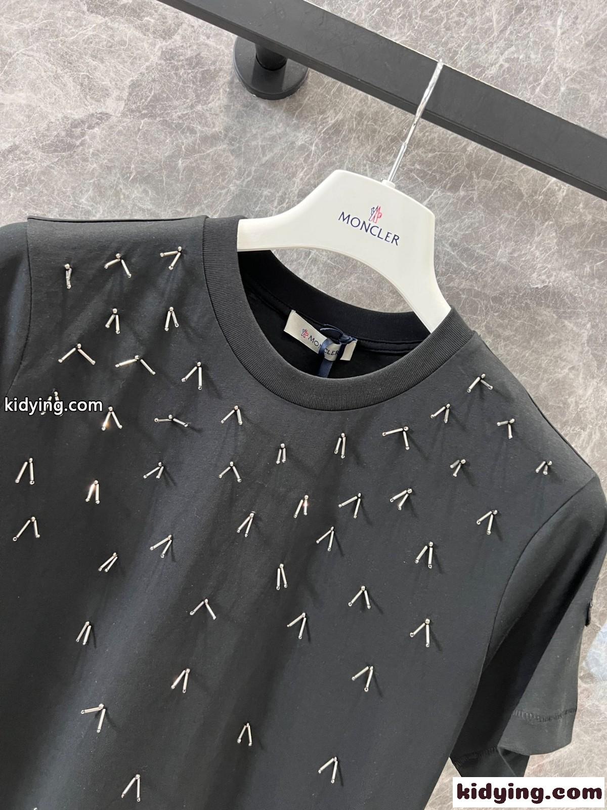 おしゃれ コットン 半袖Tシャツ モンクレール Tシャツ コピー レディース トップス-2
