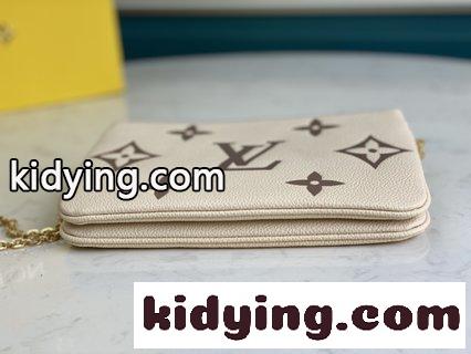 LV Crafty抽象芸術を取り入れ 新しいPochette Double Zipチェーンバッグを一新 ルイヴィトン バッグ コピー-1