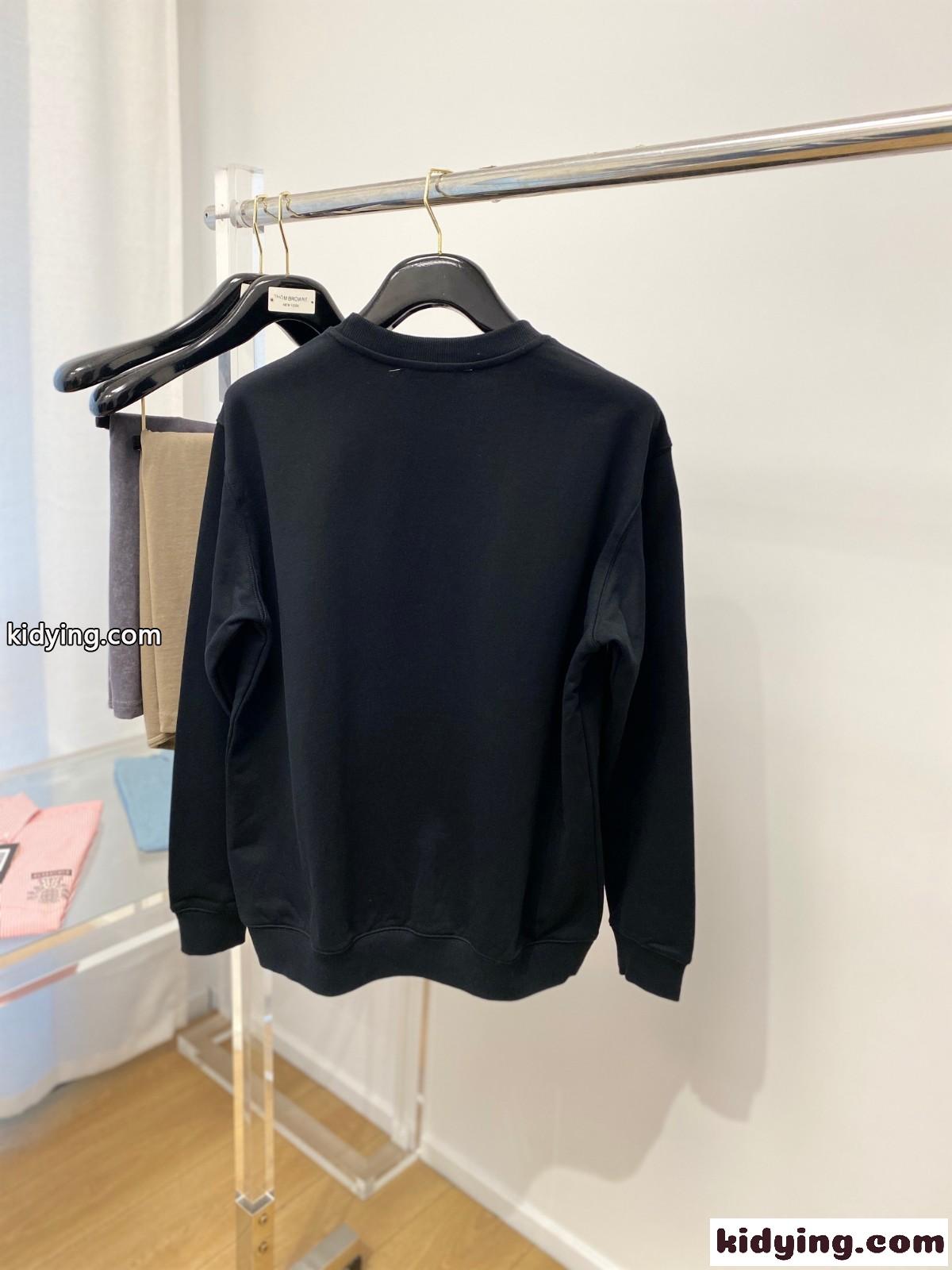 BOKE FLOWER エンブロイダリー クラシック スウェット ケンゾー Tシャツ コピー ブラック-3