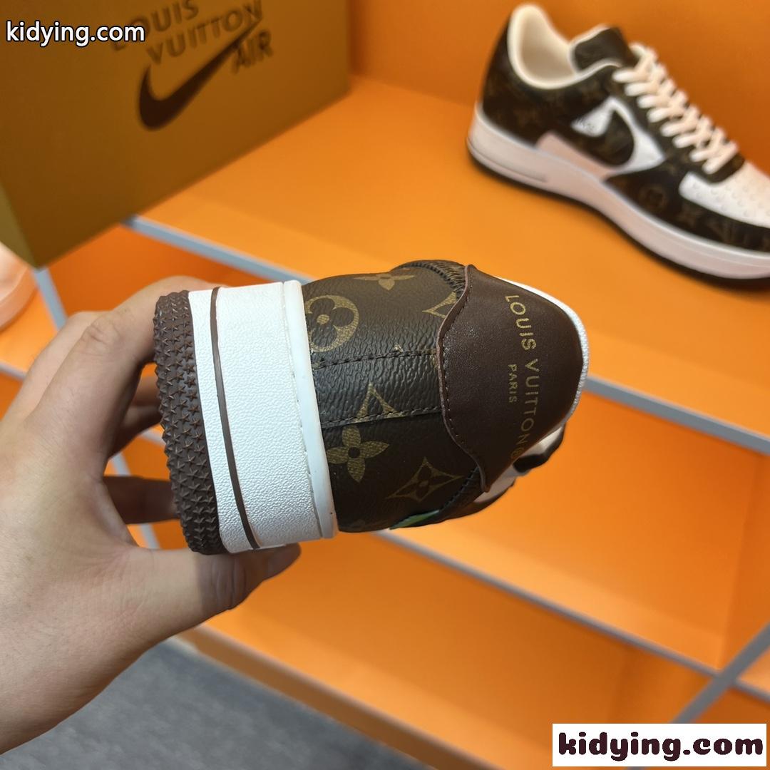 おしゃれ 人気 LV x OFF-WHITE x Nike メンズ オフホワイト スニーカー コピー ベーシック スポーツシューズ-3