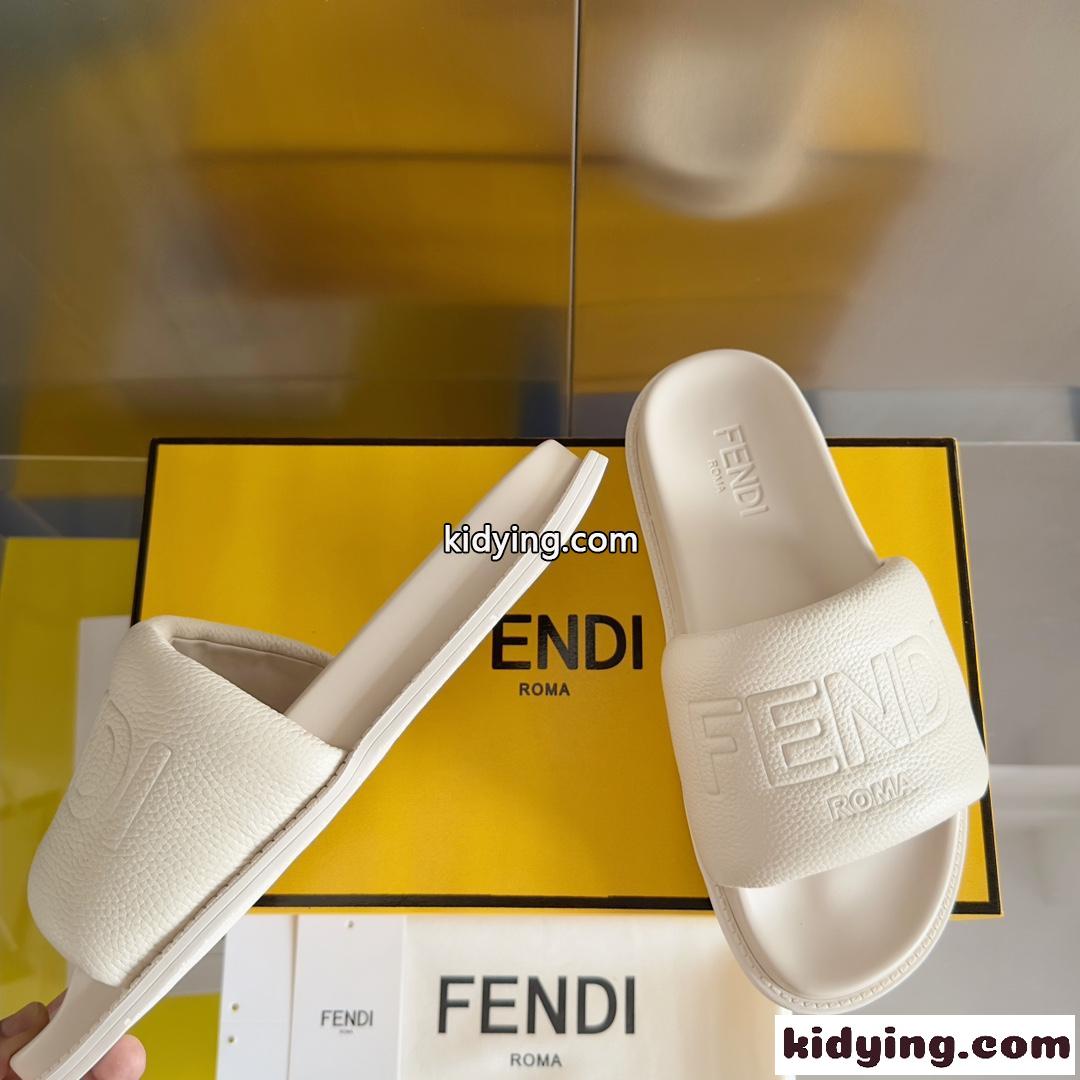 春夏 定番 FENDI ROMA スライド フェンディ サンダル スーパーコピー ホワイト-1